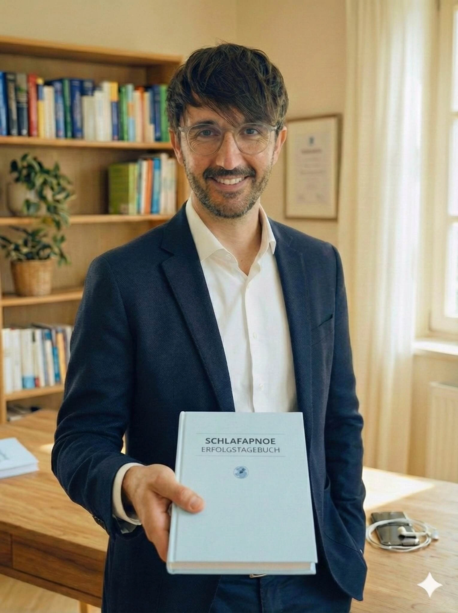 Schlafapnoe-Erfolgstagebuch als Begleiter zur CPAP-Therapie mit Vorher-Nachher-Situation